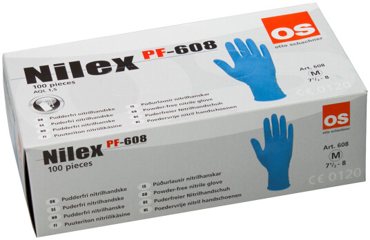 Nilex engangshanske nitril pudderfri 608 9 pk/100 Nilex engangshanske nitril pudderfri 608 9 pk/100