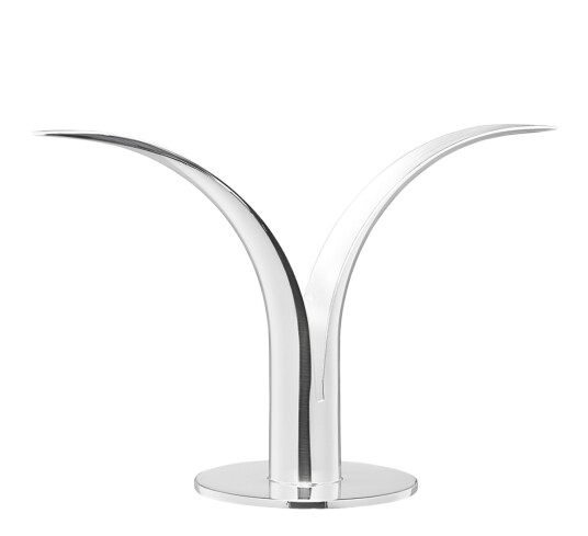 Skultuna Liljan Lysestake 12,5 cm Sølv Designklassiker