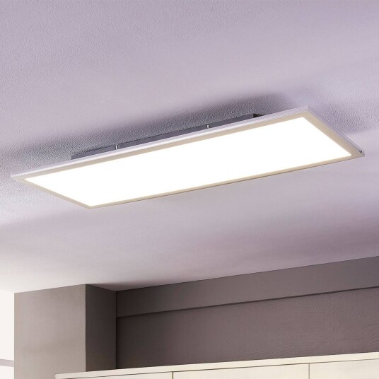 LED-panel Livel Lindby, Hvit / opal, Kjøkken, Kunststoff, Moderne