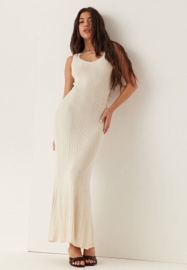 Bubbleroom Knitted V neck Dress