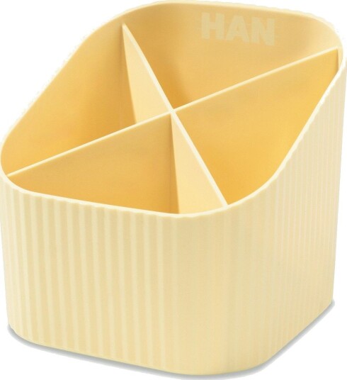 Han Stifteholder X Loop Pastellgul Plast 4 Rom 11,1 X 11,1 X 10,5 Cm 17238 815D