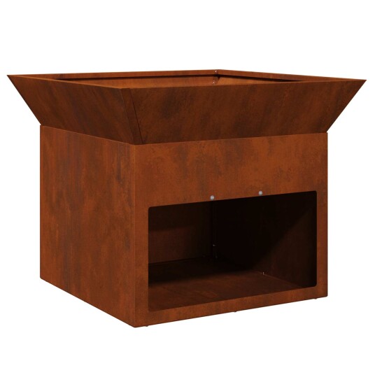 vidaXL Bålplass Rusten 50 x 50 x 40 cm Cortenstål