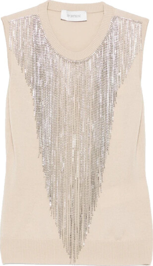 Sportmax Dame Topper Beige M, Sportmax Dame Topper Beige M,