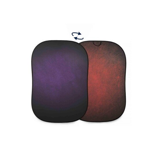 Manfrotto Bakgrunn Aubergine/Crimson Vendbar bakgrunn 1.5X2.15m