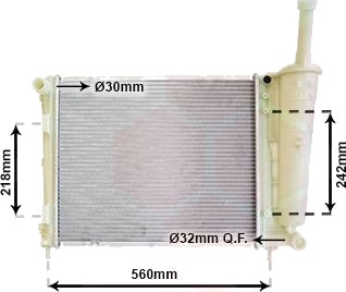 VAN WEZEL 73002099 Radiator motorkjøling VAN WEZEL 73002099 Radiator motorkjøling