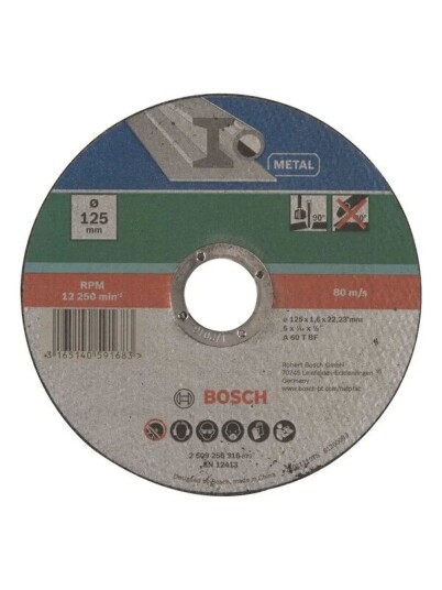 Bosch Kappeskive Rett Metall D= 125 mm