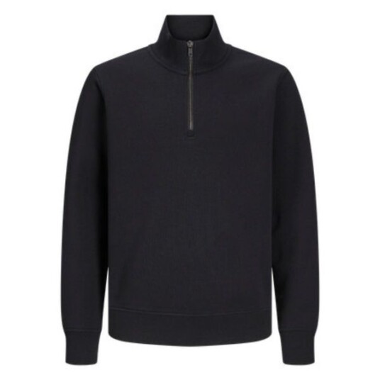 Jack & Jones Junior Black Bradley Collegegenser Half Zip Noos 128
