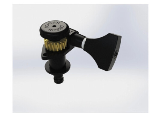 Hipshot Grip-Lock Open Guitar Tuning Machines - Treble Side Right - Svart