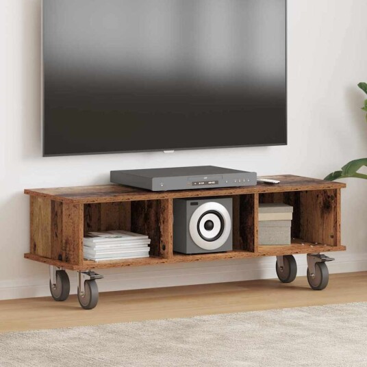  TV benk Gammelt tre 100 x 35 x 35 cm Konstruert tre