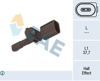 Sensor, ABS FAE 78451 Sensor, ABS FAE 78451