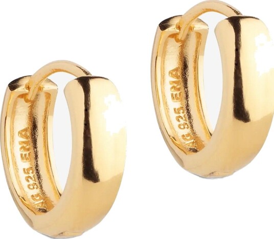 Enamel Copenhagen Hoops Classic Wide 15 Mm GOLD PLATED 15 MM Enamel Copenhagen Hoops Classic Wide 15 Mm GOLD PLATED 15 MM
