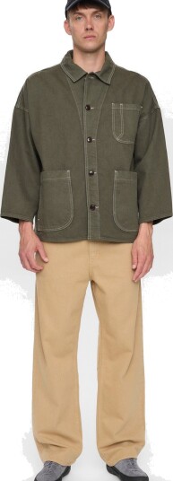 Anerkjendt Akowen Twill Overshirt Khaki green ONE SIZE Anerkjendt Akowen Twill Overshirt Khaki green ONE SIZE