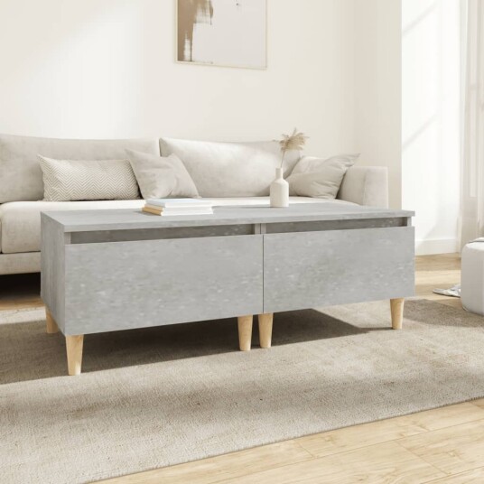 Sidebord 2 stk betonggrå 50x46x35 cm konstruert tre 8720845668549