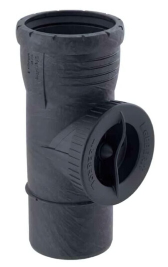 Geberit Silent pro Stakerør Rund Luke. Pp mx 70x75mm