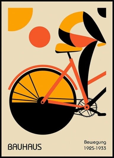 Bauhaus Bewegung Movement Poster Plakat / 40x50cm