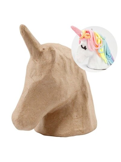 Creativ Company Unicorn Head Papier-mch