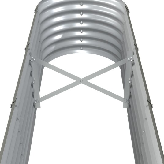 vidaXL Plantekasse pulverlakkert stål 260x40x36 cm grå vidaXL Plantekasse pulverlakkert stål 260x40x36 cm grå