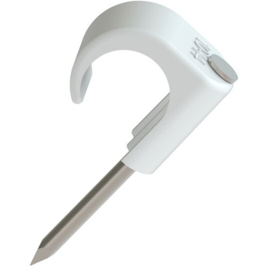 Namron Klips 10-14mm Hvit Sf 30mm Stift 100 Stk