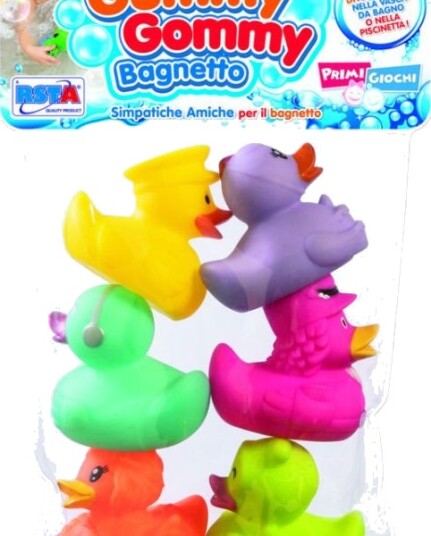 Rstoys Gummy Gommy Badeleker 6 Gummifugler/Ender