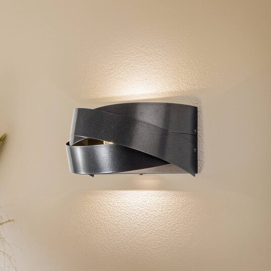 Euluna vegglampe Tornado antrasitt