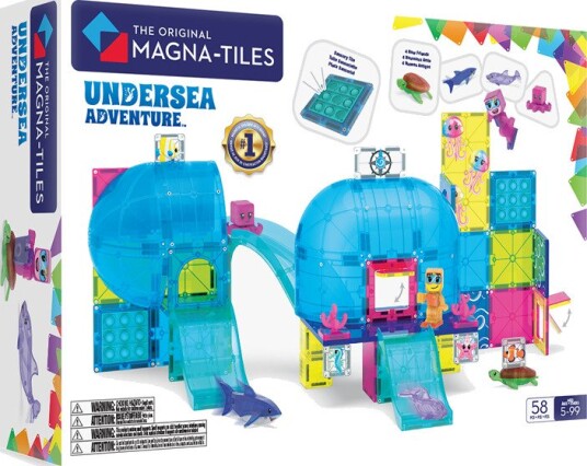 Magna-Tiles Undersea Adventure Magnetisk Byggeleketøy med 58 Deler Magna-Tiles Undersea Adventure Magnetisk Byggeleketøy med 58 Deler