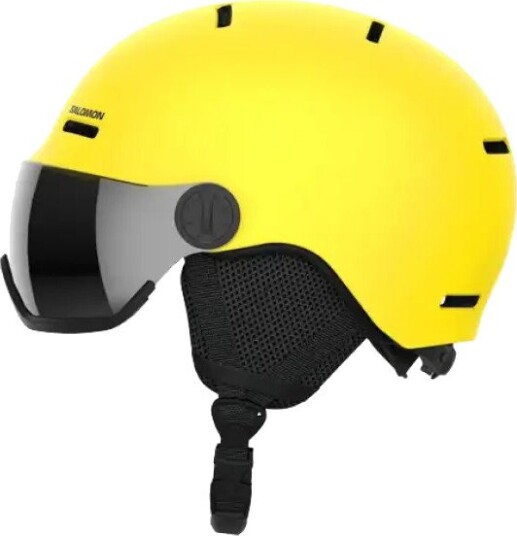 Salomon Orka Visor Skihjelm Barn Vibrant Yellow/ 53-56/