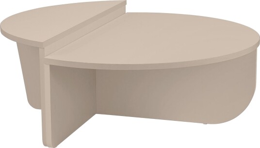 Mukund sofabord 90 cm rundt - Mink