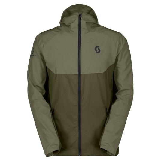 SCOTT Explorair Light Windbreaker sykkeljakke hay green/fir green herre