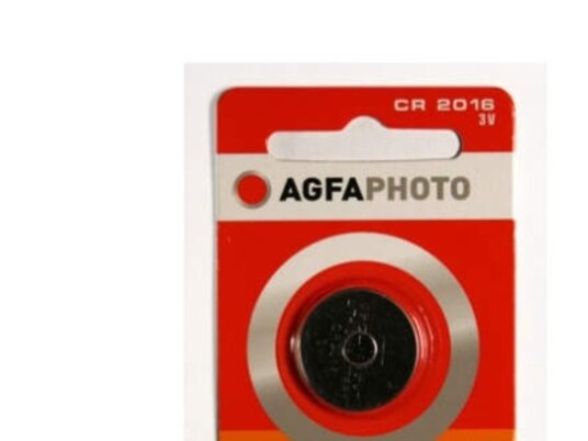 Agfaphoto CR2016 3V Lithium Batteri 75mAh for Universale Bruksområder Agfaphoto CR2016 3V Lithium Batteri 75mAh for Universale Bruksområder