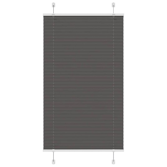 plisségardin sort 75x100 cm Stoff Bredde 74,4 Polyester