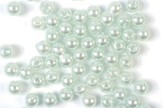 Plastpärlor 4mm 500g, Ljusgrön