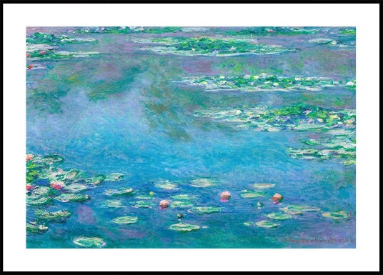 Water Lilies by Claude Monet 1906 Plakat Plakat / 70x100cm Water Lilies by Claude Monet 1906 Plakat Plakat / 70x100cm
