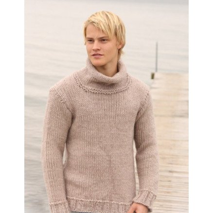 Jakob by DROPS Design Genser Strikkeoppskrift str S XXXL