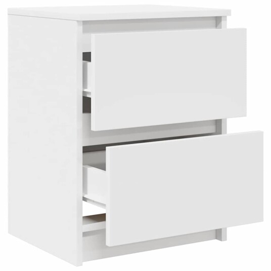  TV benk hvit 40x35x54 cm konstruert tre