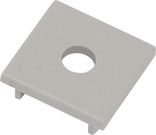 Ansell Lighting endestykke med hull 26,5x46,5 mm aluminium