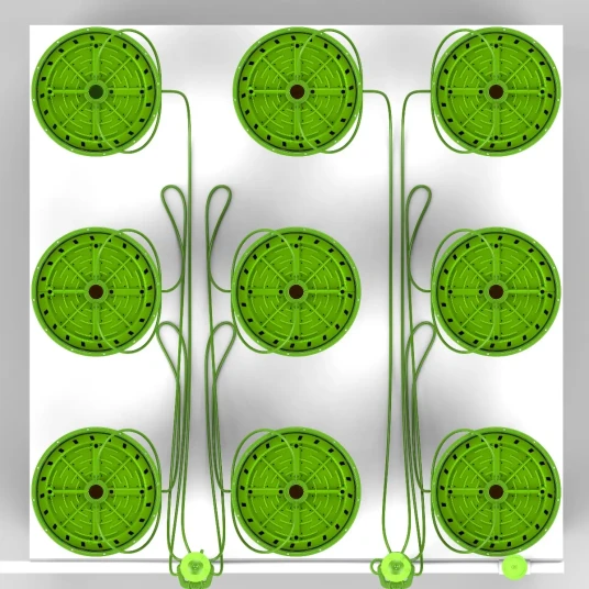 36 Planter Matrix Vanningssett - m/ 11 l Potte - 120 x 480 cm