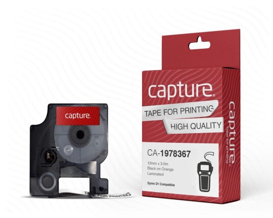 CAPTURE 12mm x 3.0m Black on Orange