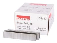 Makita 1022 HD - Staples - 5040 deler - lengde: 22 mm - bredde: 10 mm - for Makita DST221 Makita 1022 HD - Staples - 5040 deler - lengde: 22 mm - bredde: 10 mm - for Makita DST221