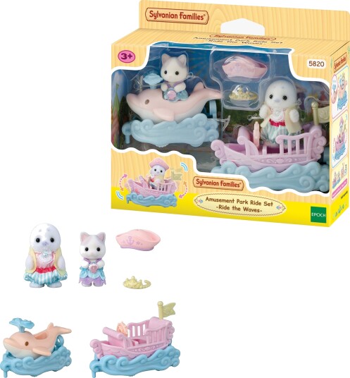 Sylvanian Families Bølgetur Lekesett Fornøyelsespark Rosa