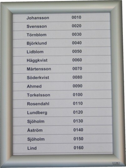 Swedsign Safesnap Portkodetavle Aluminium 240 X 327 mm