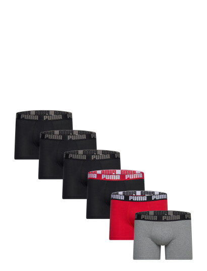 PUMA Puma Men Everyday Boxer 6P Ecom - Black - S PUMA Puma Men Everyday Boxer 6P Ecom - Black - S