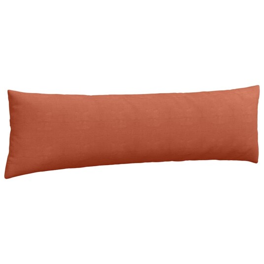Sofaputer 2 pcs Rød oransje 145 x 40 cm Corduroy stoff