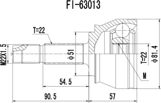PROCARO 77-FI-500 Drivledd