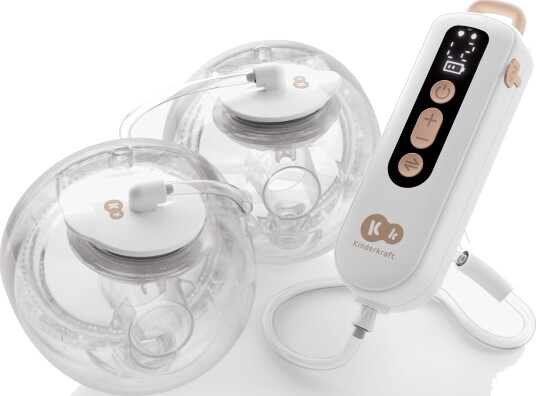 Kinderkraft GentleFlow Elektrisk Brystpumpe Dobbel Hands-Free Gullfarget Kinderkraft GentleFlow Elektrisk Brystpumpe Dobbel Hands-Free Gullfarget