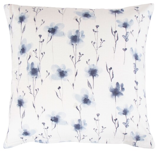 By Night Putetrekk - 60x63 cm - 100% bomullsflanell - Flower Blue - By Night