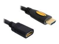Delock High Speed HDMI with Ethernet - HDMI-forlengelseskabel - 1 m
