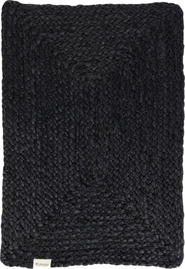 Lama dekkebrikke i jute 35x50 Sort