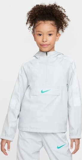 Nike Treningsjakke Dri FIT Academy +   Hvit/Turkis Barn størrelse XS: 122 128 cm