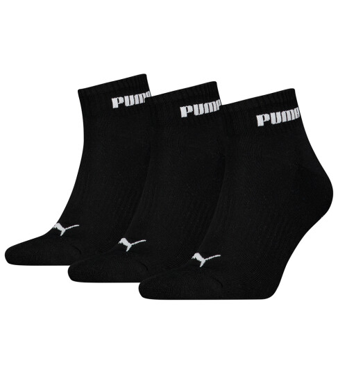 Puma Sokker 3 pack Kvartal Svart Puma 43/46 Sokker 43 46