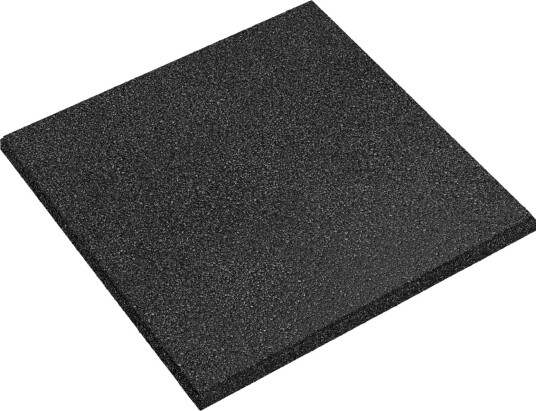 vidaXL Fallbeskyttelsesfliser 12 stk. Svart 50 x 50 cm Gummi